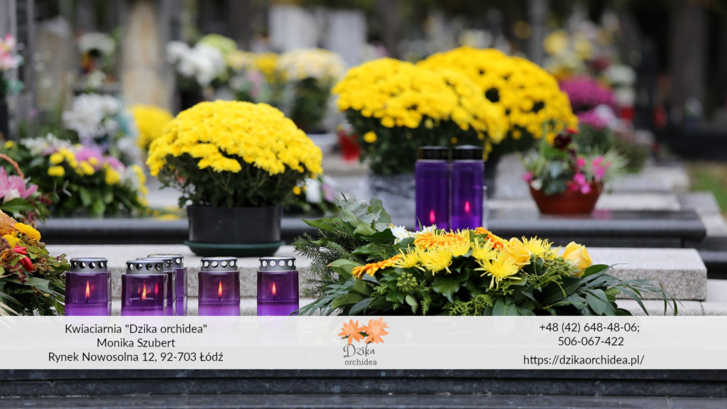 Sztuczne kwiaty jak żywe na cmentarz