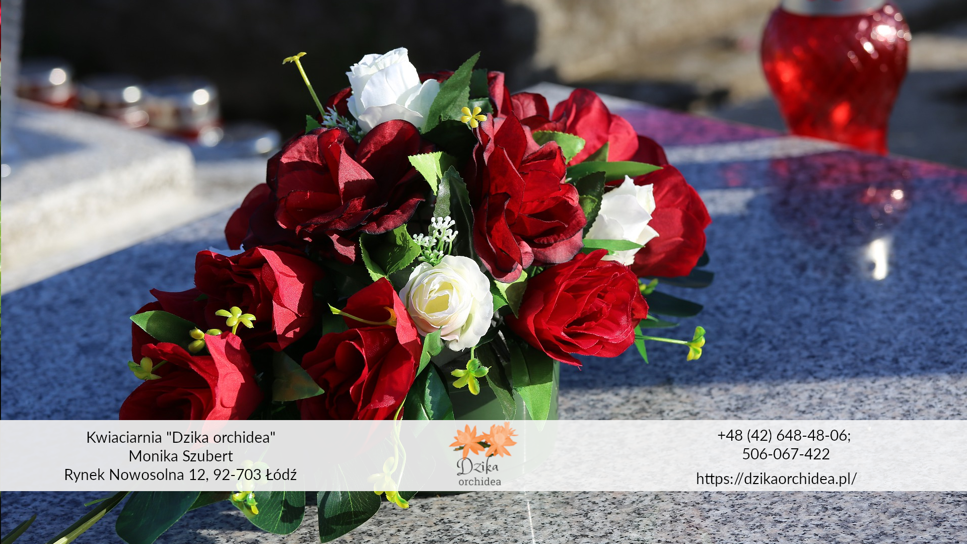 Wiązanki na cmentarz sztuczne kwiaty 3