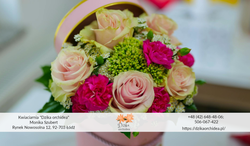 flower box pudełka flower box sztuczne kwiaty Flower box komunijny Flower box dla nauczyciela