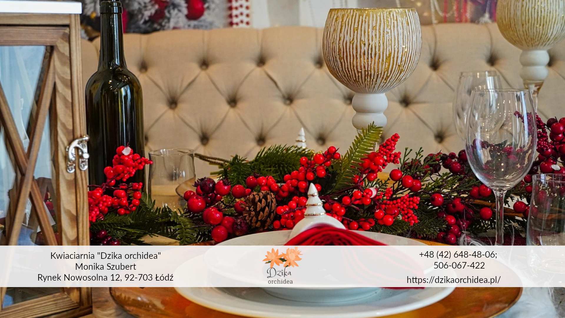 Jesienne dekoracje stołu czerwony