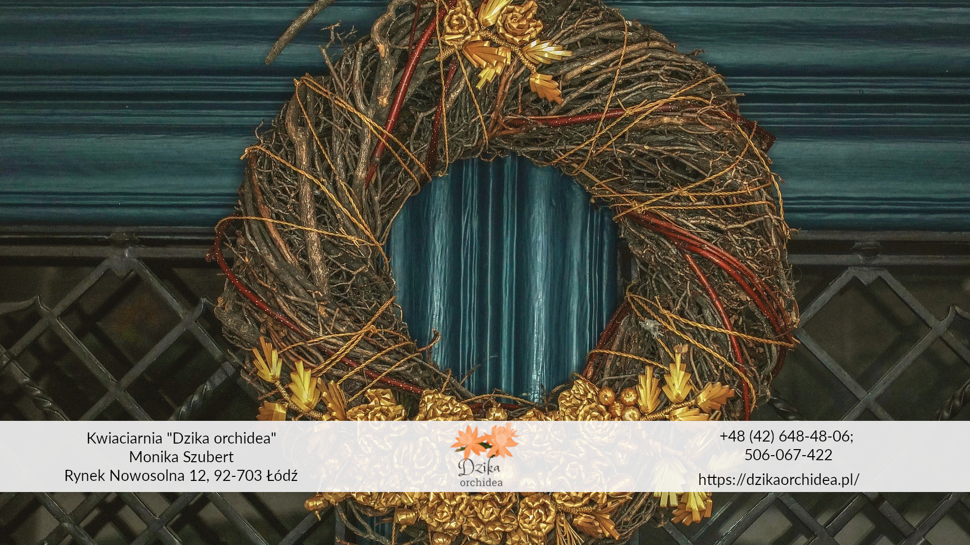 wieniec adwentowy na drzwi